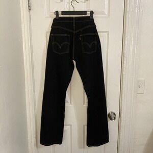 Levi's ‎ Straight  Jeans Women's Size 28 Black High Rise Denim